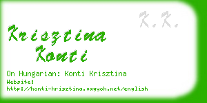 krisztina konti business card